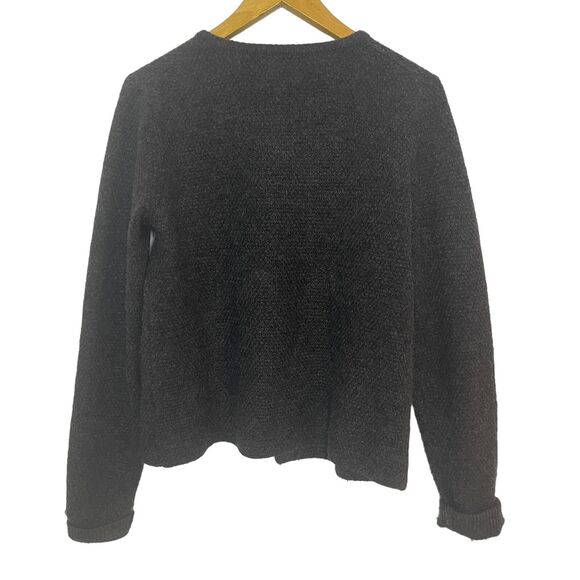 Cynthia Rowley Sweater Cardigan with Black and Gold Latch‎ Buttons Size L - Picture 2 of 11